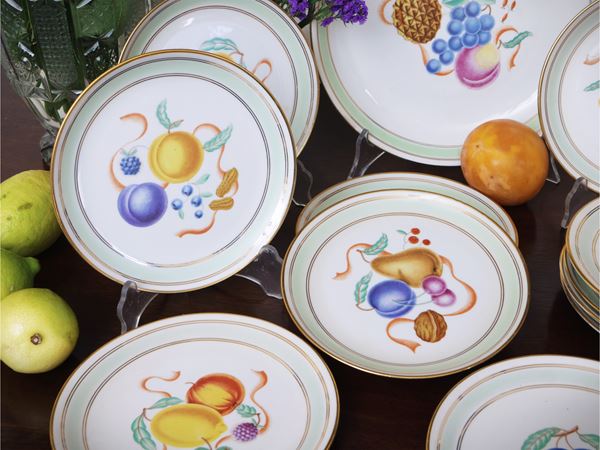Porcelain fruit service, Richard Ginori