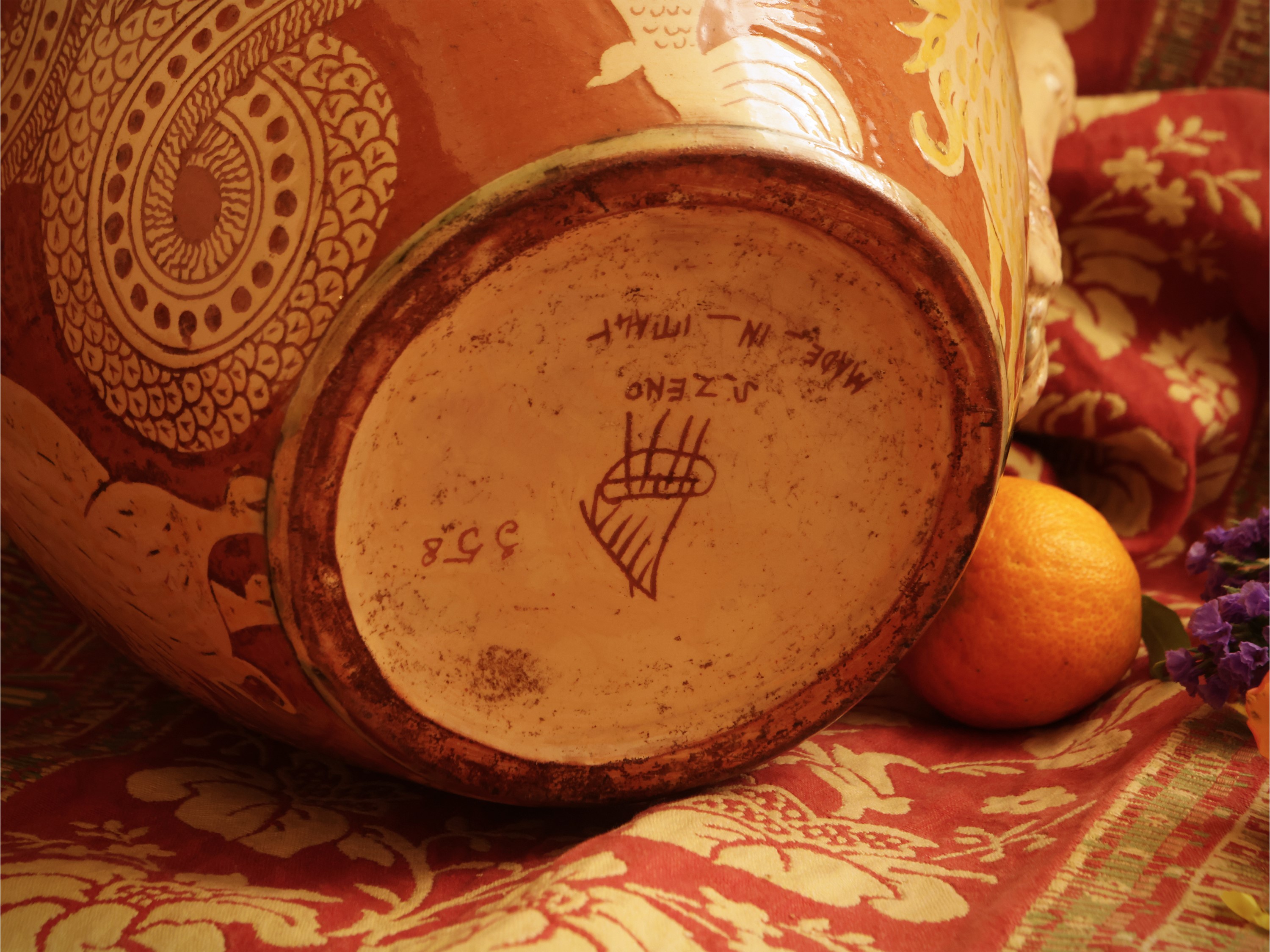 Manifattura San Zeno, Due vasi in terracotta smaltata