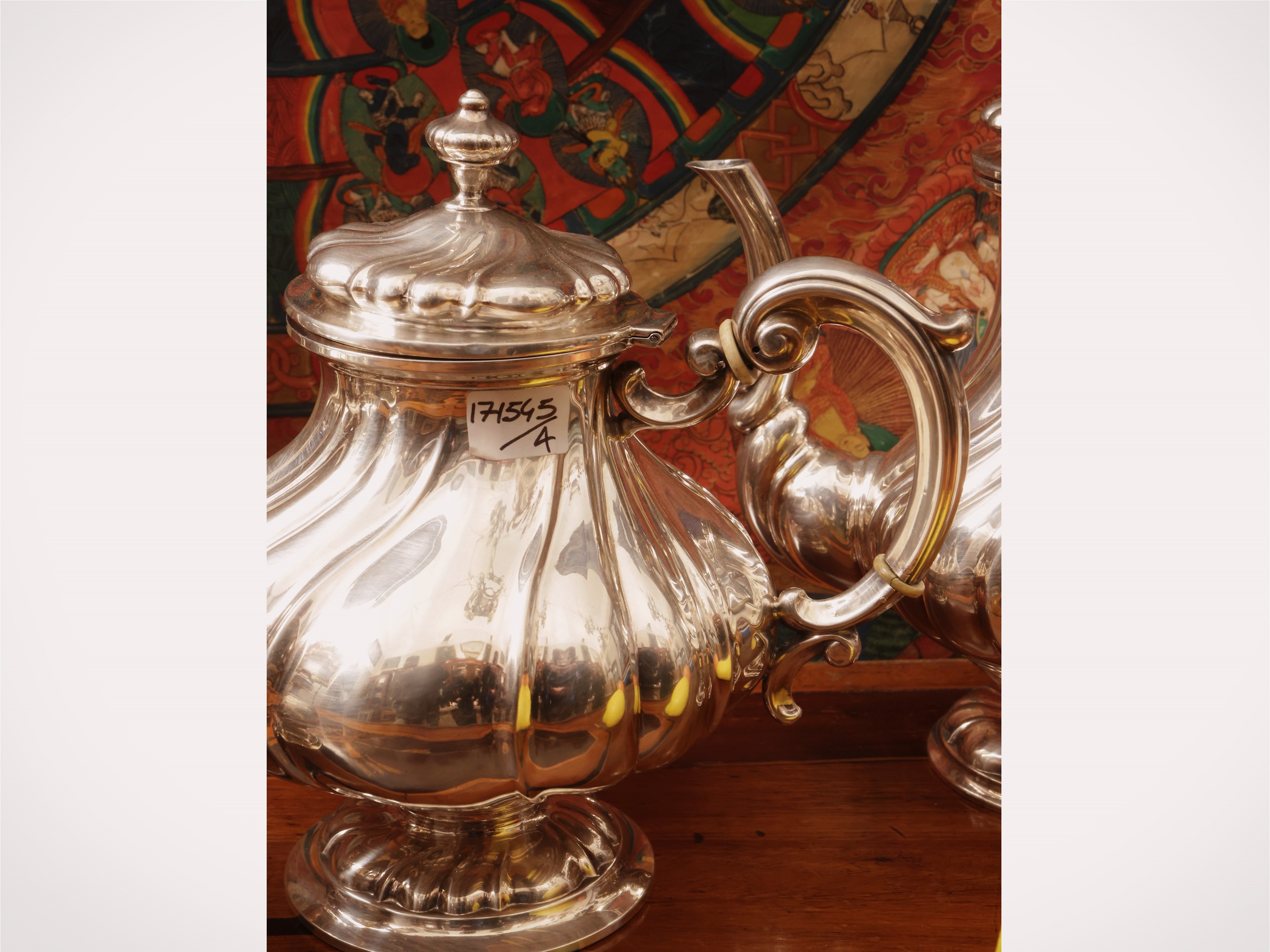 Servizio da tè e caffè in argento, Cesa Alessandria