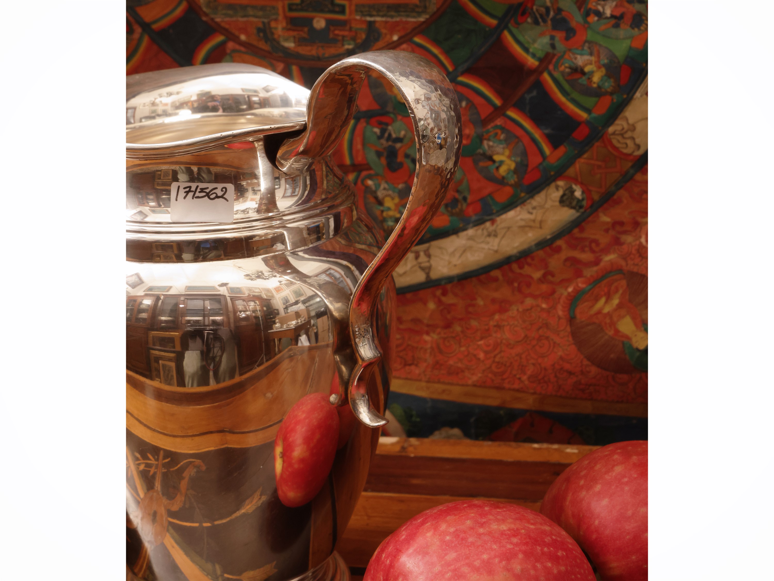 Caraffa in argento 925, Cassetti