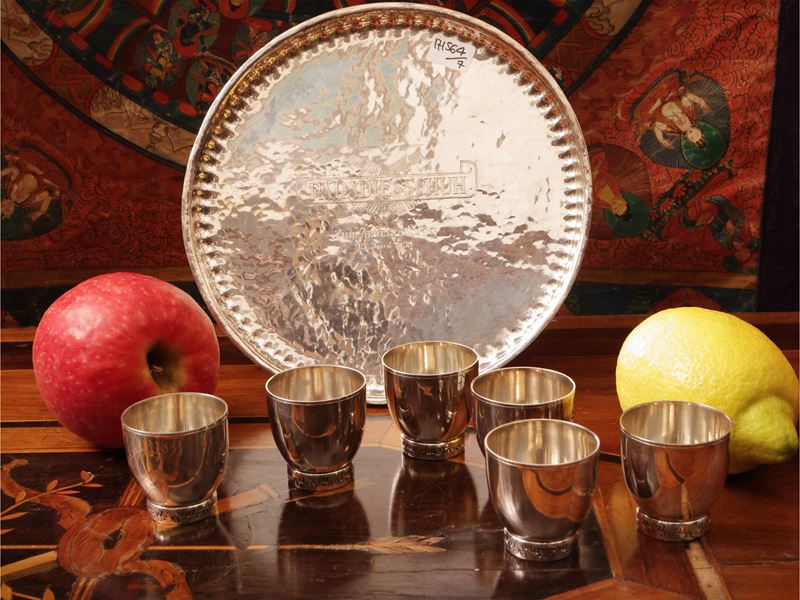 Set da liquore in argento