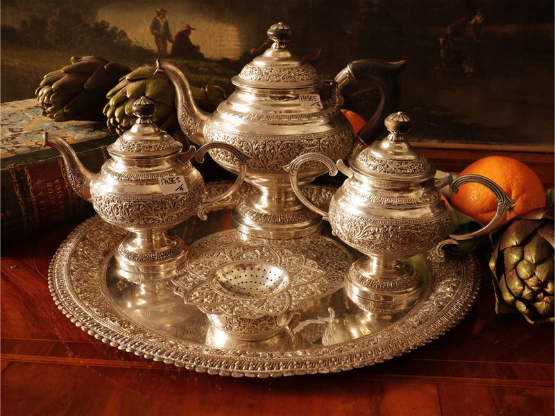 Servizio da tè e caffè in argento