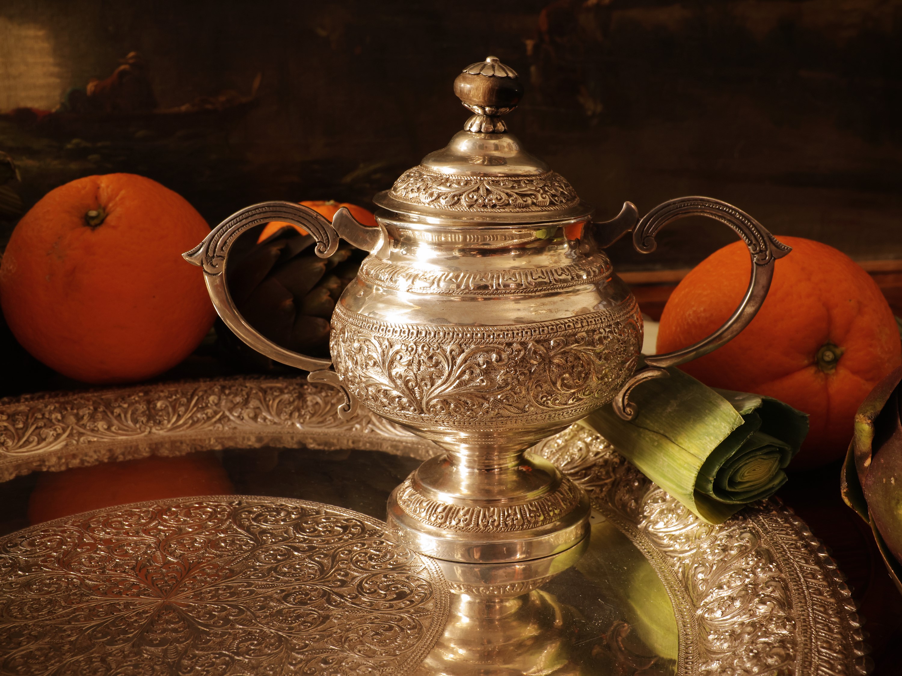 Servizio da tè e caffè in argento