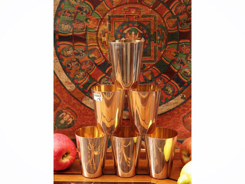 Serie di sei bicchieri in argento, Wilkens
