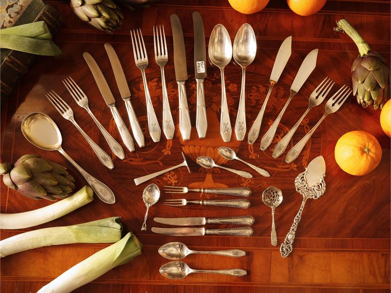 Servizio di posate in argento
