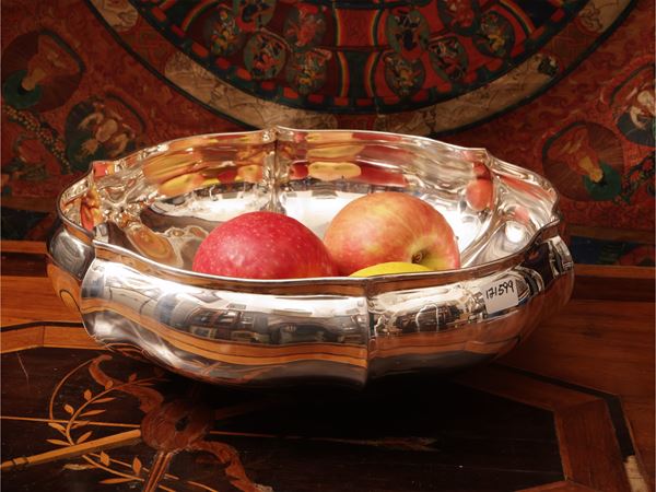 Cestino centrotavola in argento, Rino Greggio Padova  - Asta L'arte di arredare: occasioni in asta - Maison Bibelot - Casa d'Aste Firenze - Milano