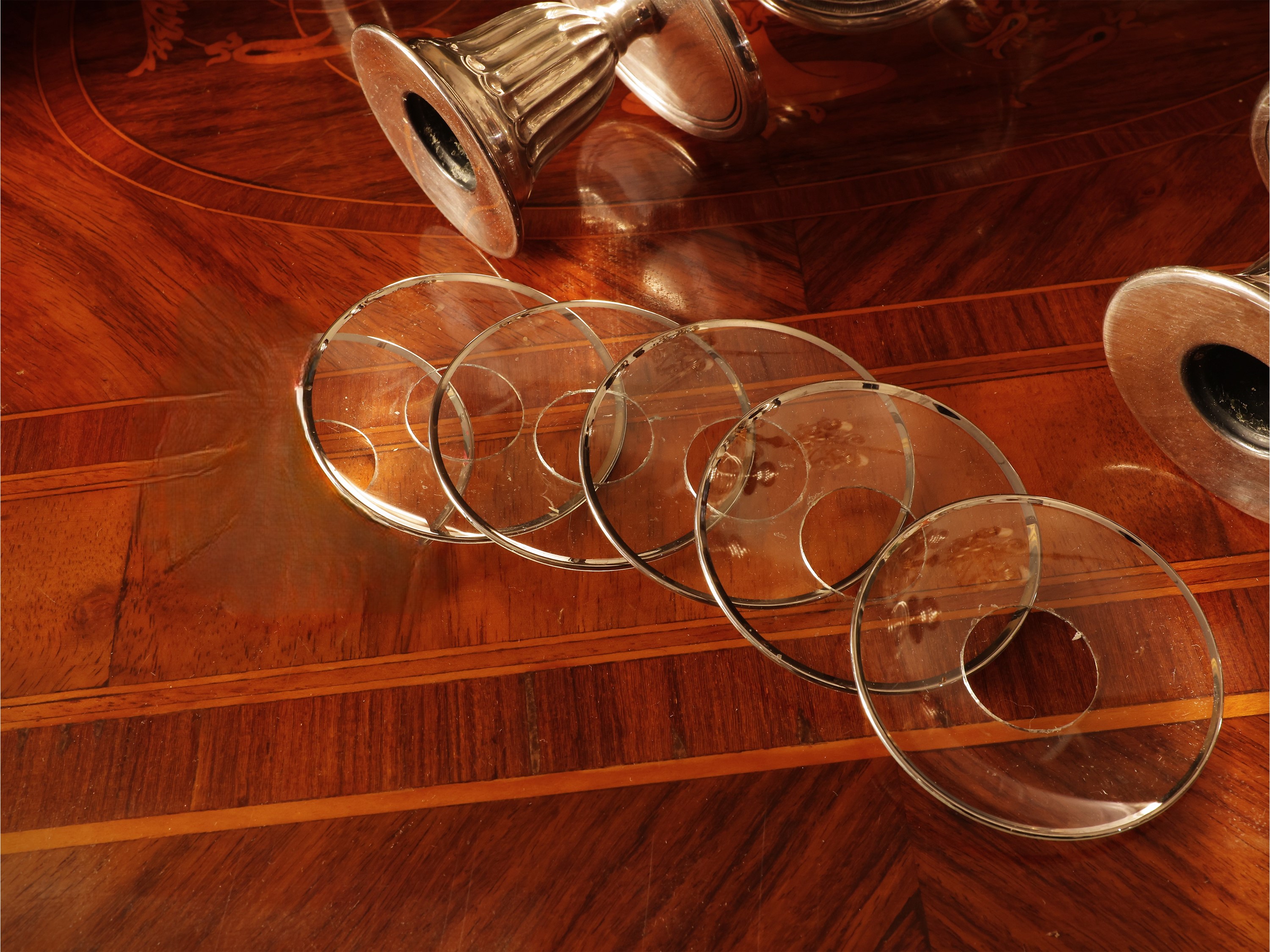 Coppia di importanti candelabri in argento sterling 925, Argenteria Topazio