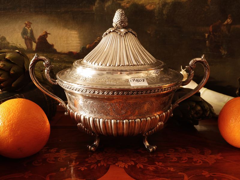 Zuppiera in argento sterling 925