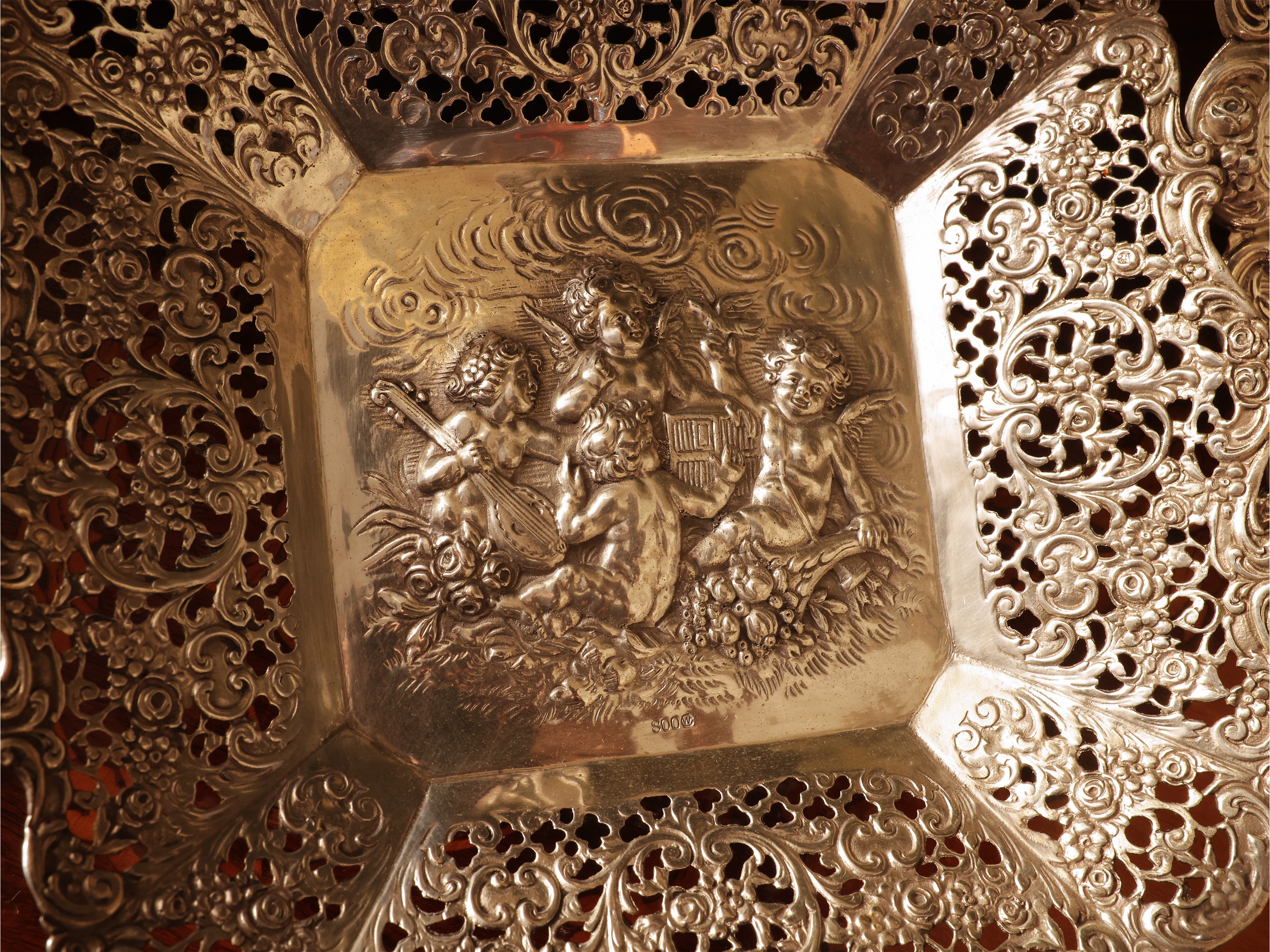 Due cestini in argento