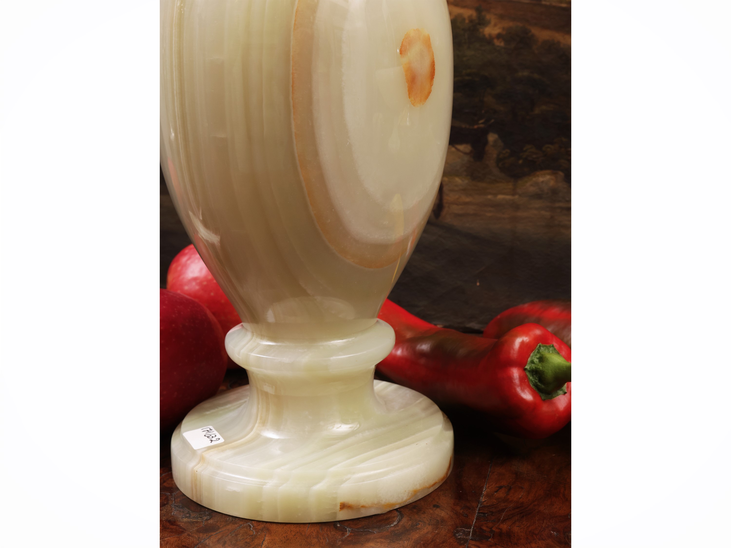 Vaso da fiori in onice, altezza cm 31
