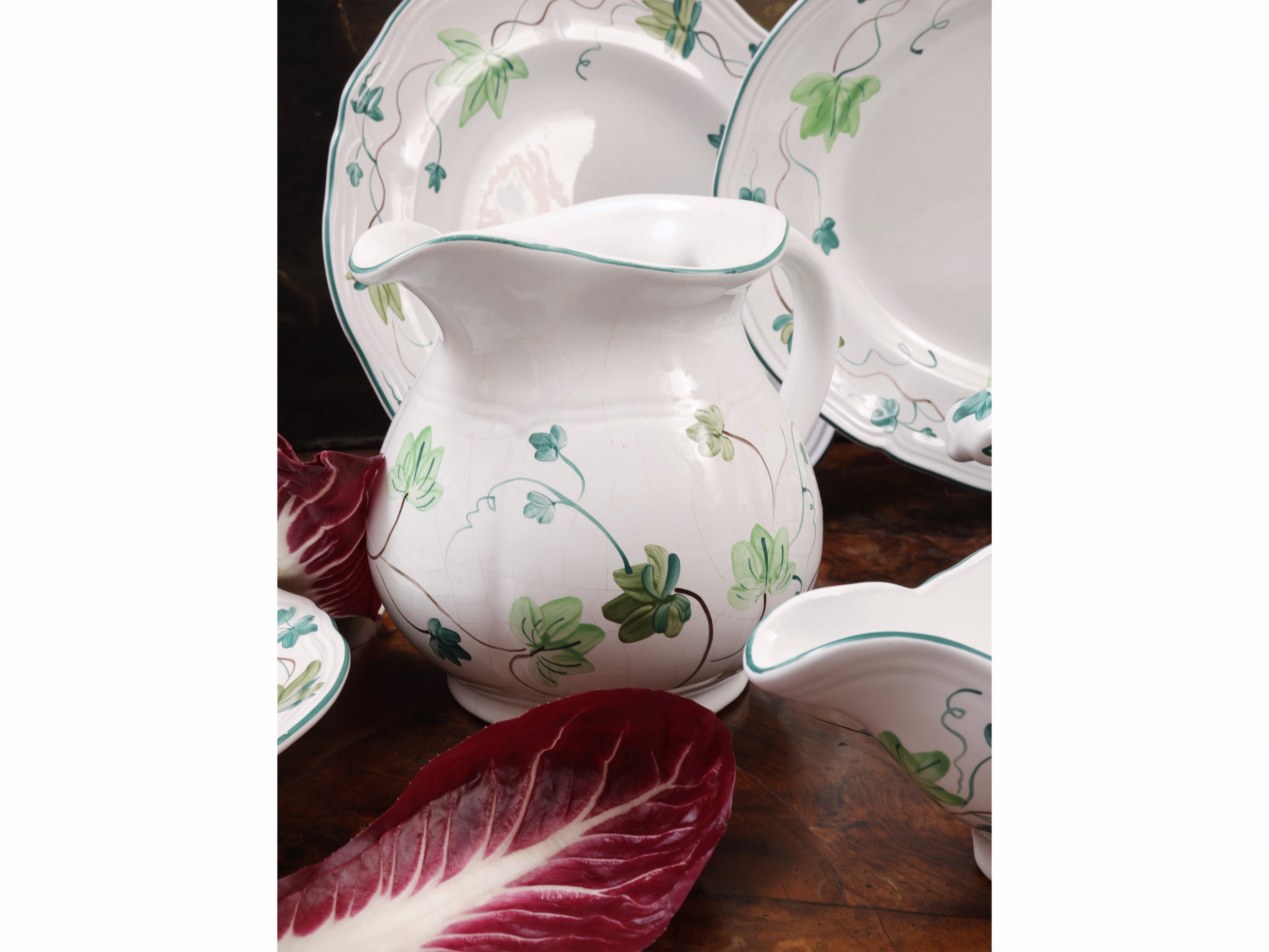 Herend Village Pottery, Servizio di piatti Ivy per pranzi all'aperto, anni Novanta