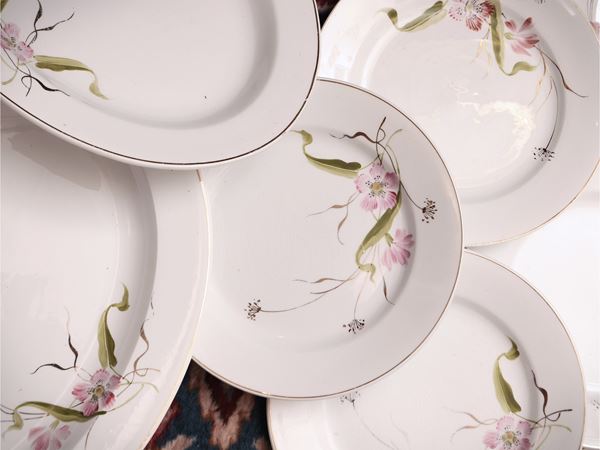 Servizio di piatti in terraglia, Società Ceramica Richard