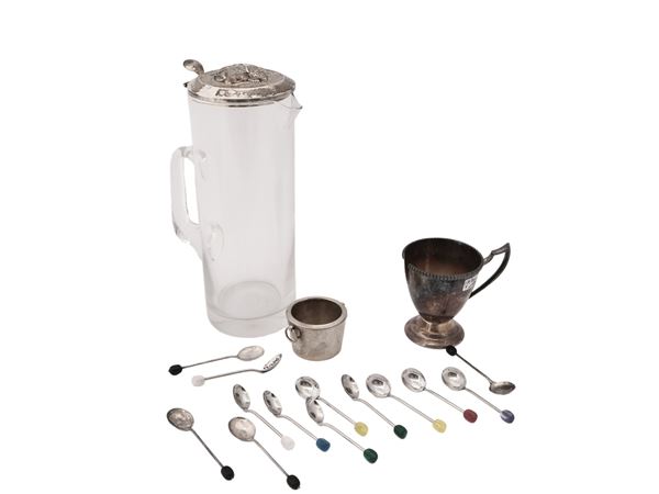 Lot of home accessories, also in silver