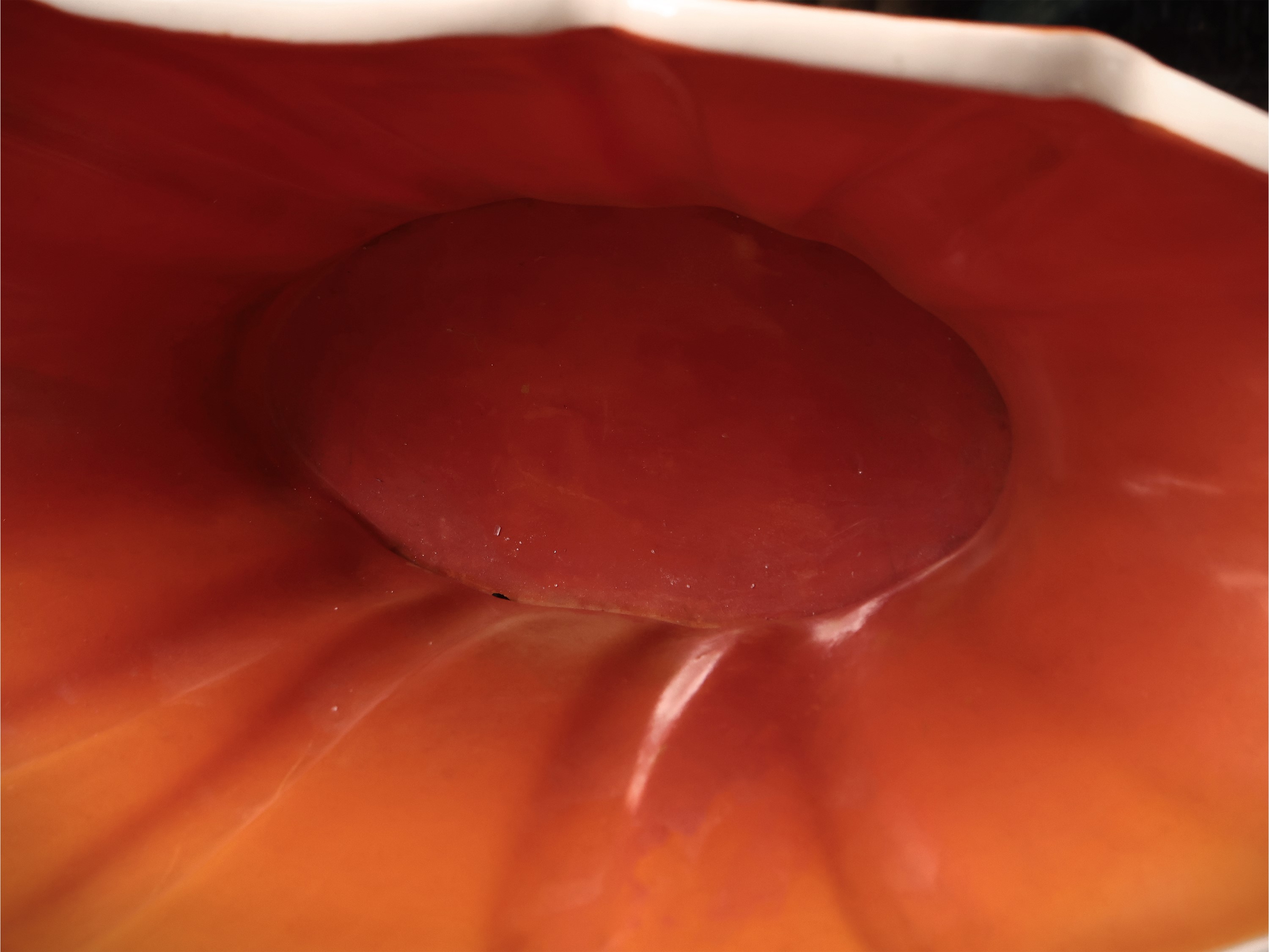 Vaso Art Dèco a Ventaglio in Ceramica