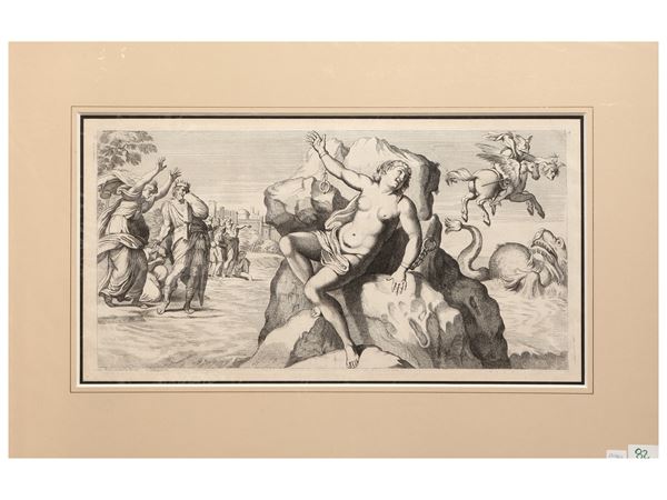 Fran&#231;ois Poilly - Perseo e Andromeda (da Annibale Carracci)