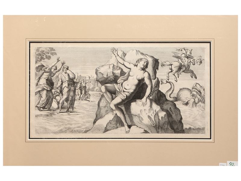 François Poilly - Perseo e Andromeda (da Annibale Carracci)