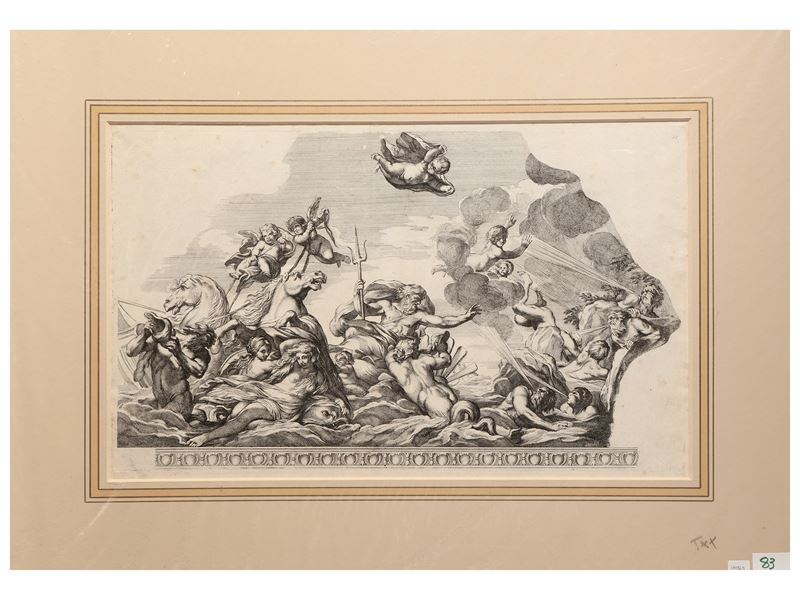 Nettuno Placa la Tempesta Scatenata da Eolo (da Pietro da Cortona)