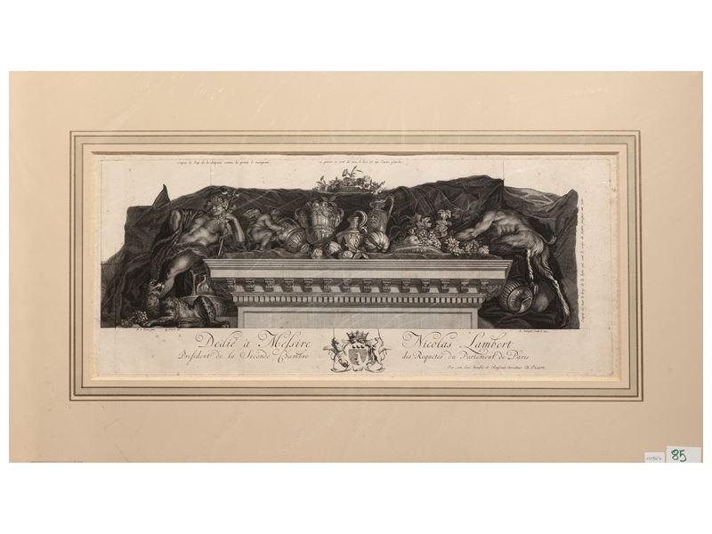 Bernard Picart - Dedié À Messire Nicolas Lambert 1713