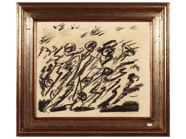 Virgilio Guidi - Composizione con figure 1951