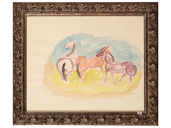 Giuseppe Cesetti - Horses