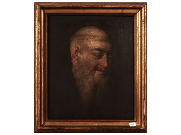 Scuola fiammingo-tedesca del XVIII secolo - Ritratto di frate