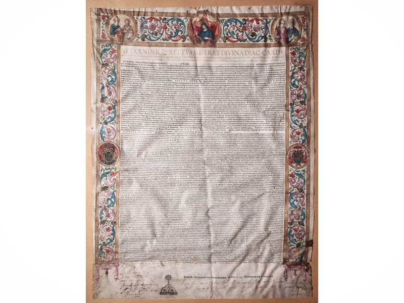 Documento e Stampa e Miniato su Pergamena, Paulus Papa V