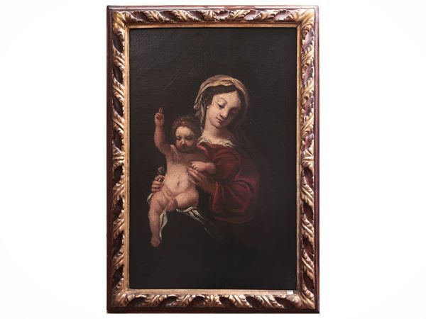 Scuola emiliana del XVII secolo - Madonna con Bambino