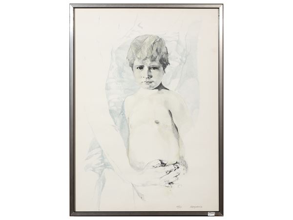 Renzo Vespignani - Fanciullo 1970