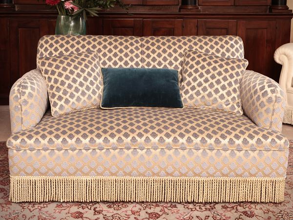Two -seater padded sofa