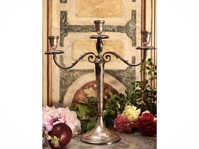 Coppia di Candelabri in Argento