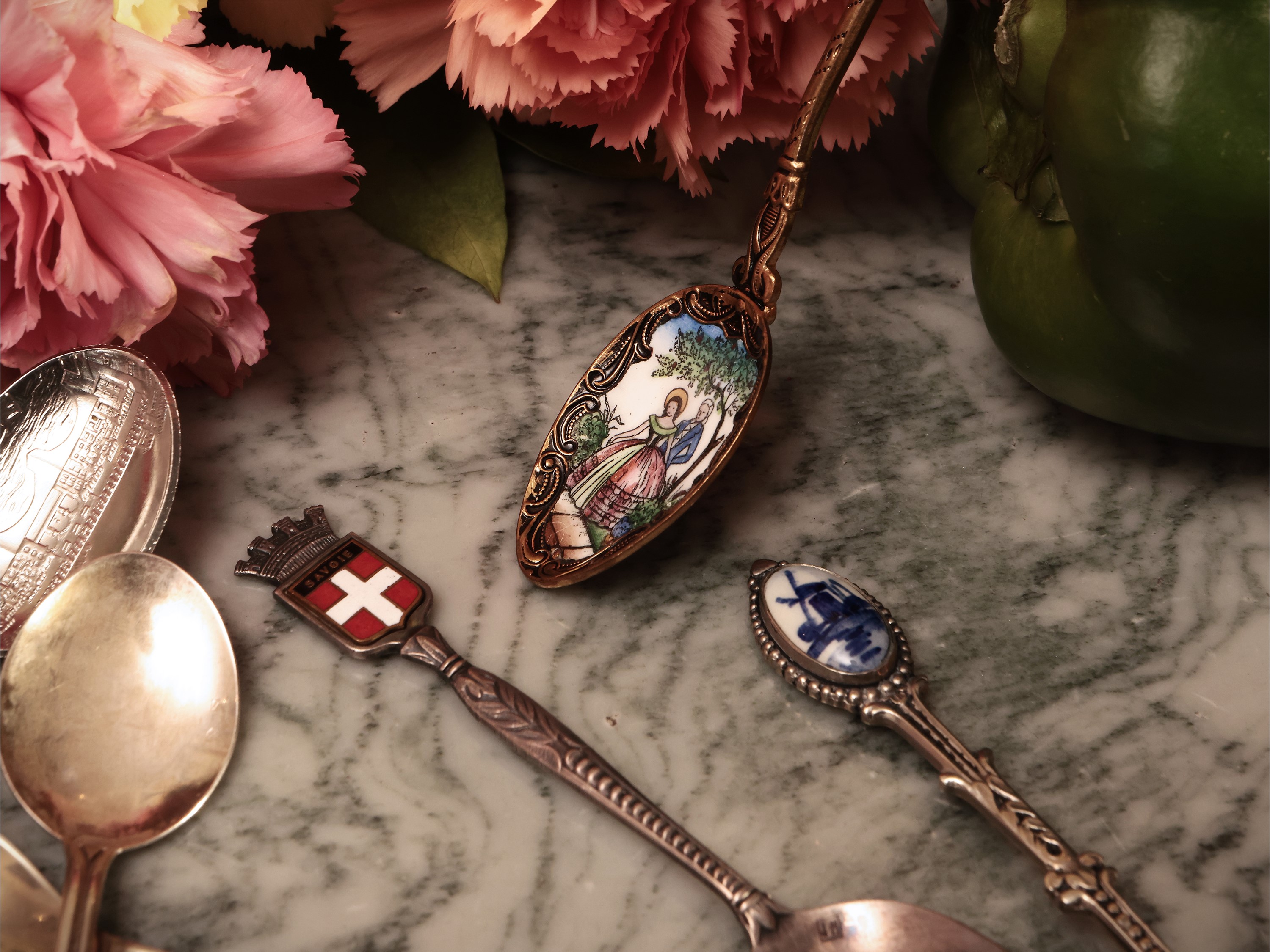 Miscellanea di Cucchiaini da Collezione in Argento