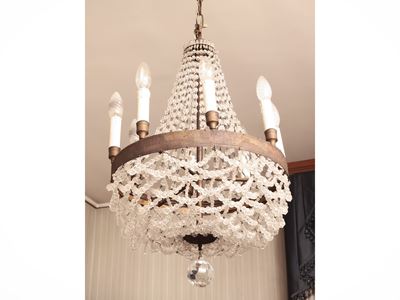 Lampadario a Paniere in Tole