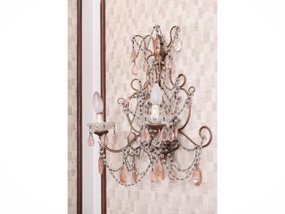 Coppia di Applique a Paniere in Metallo
