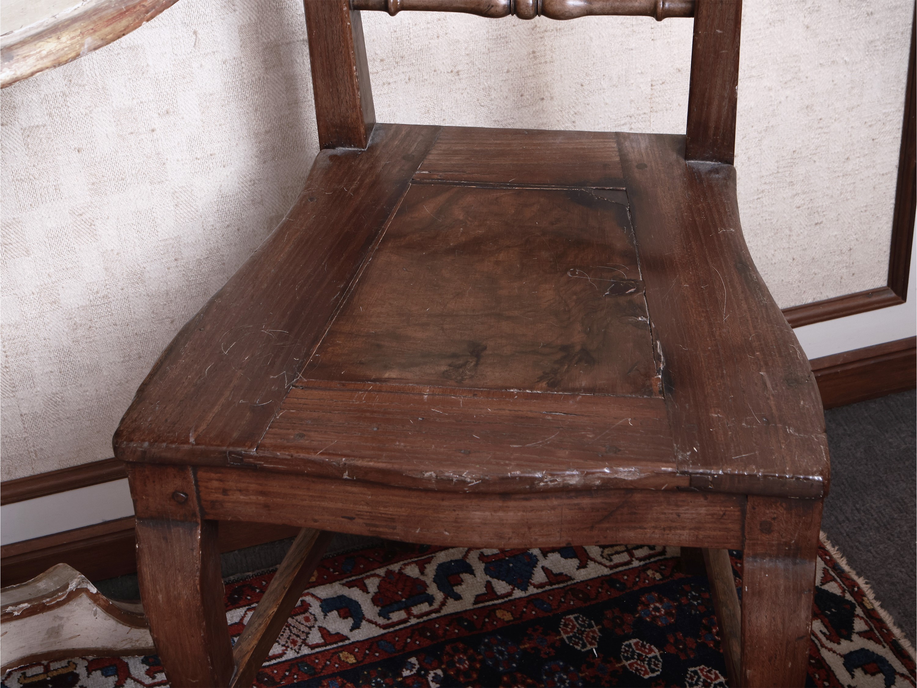 Coppia di Sedie Rustiche in Rovere