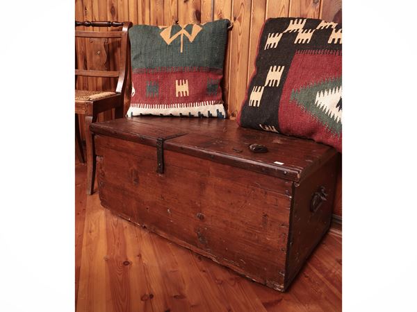 Baule da viaggio in legno tenero