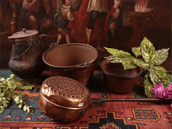 Vintage accessories in copper