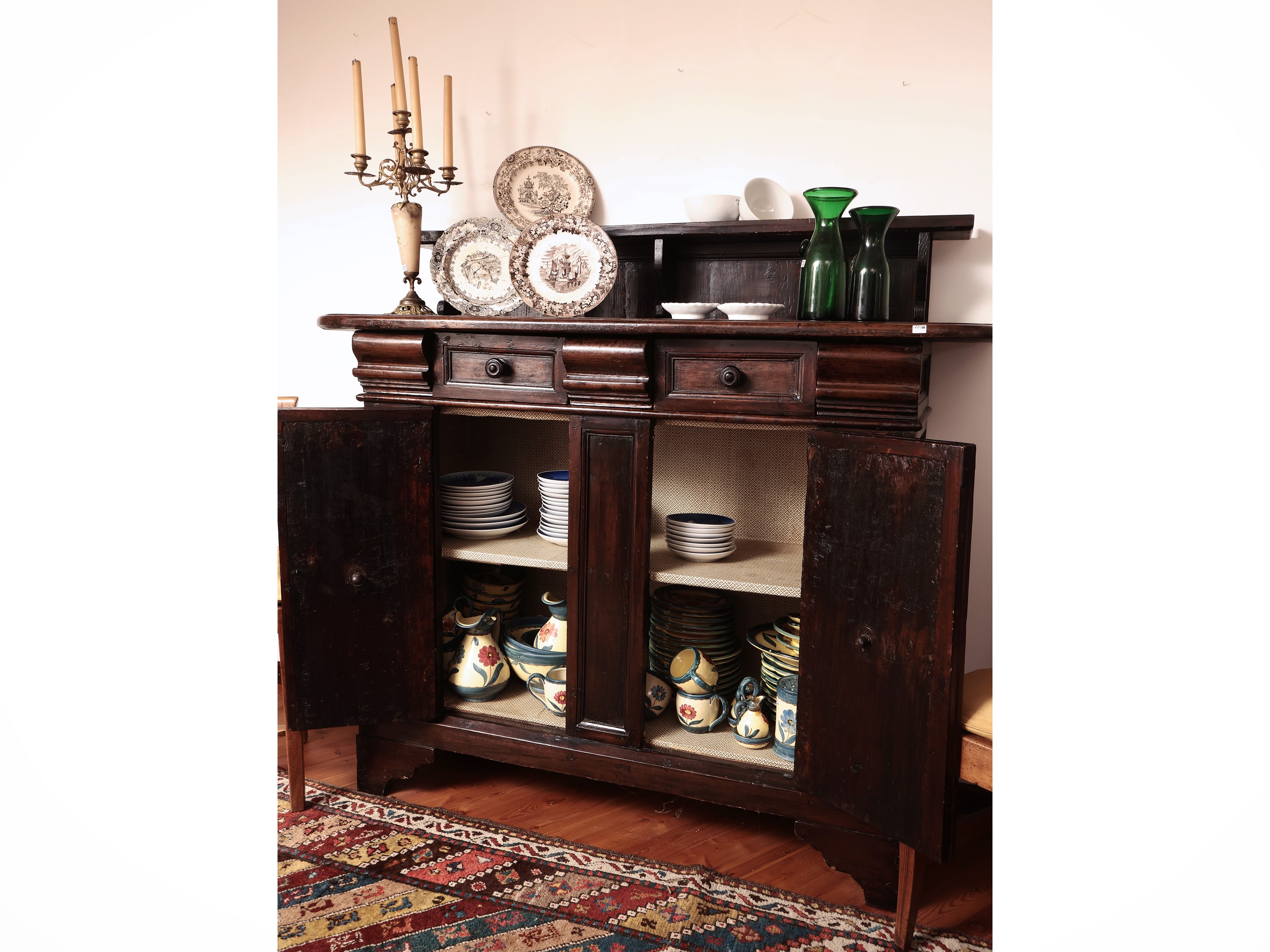 Credenza Rustica con Alzata