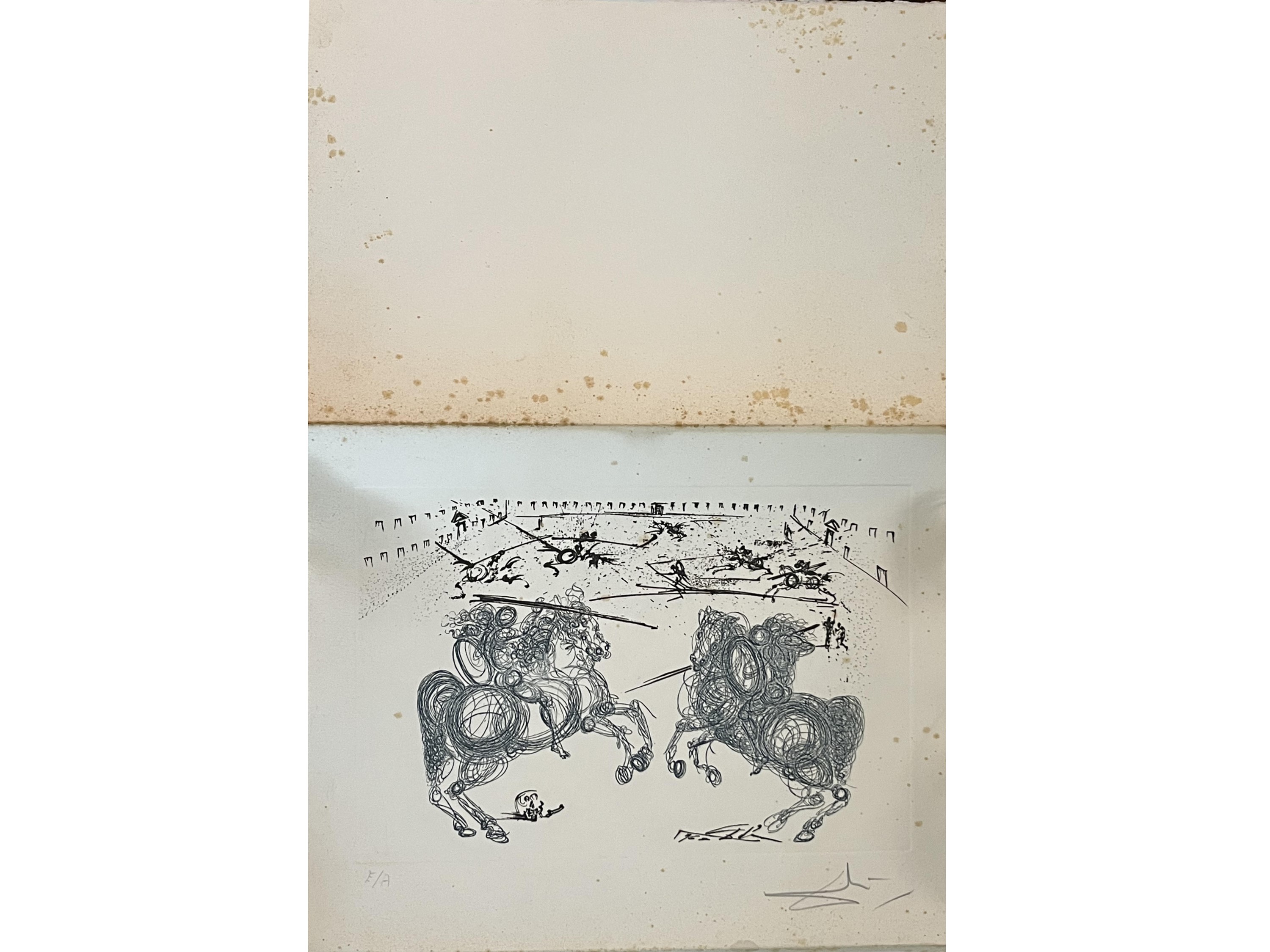 Salvador Dalì - Combattimento di Cavalieri