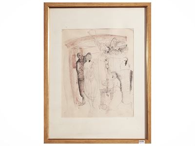 Autore sconosciuto, Studio di figure, tecnica mista su carta