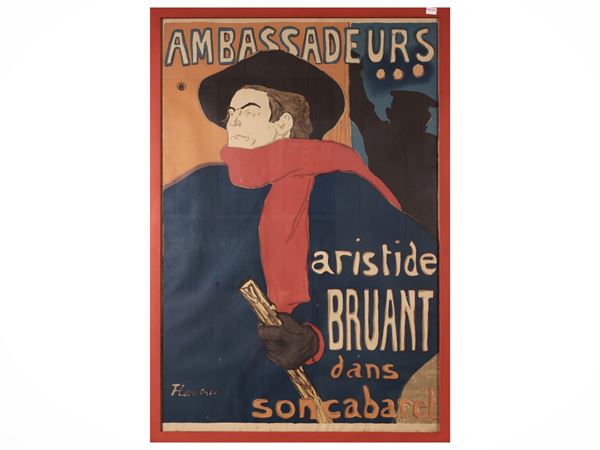 Ambassadeurs Aristide Bruant Dans Son Cabaret, da Henri de Toulouse-Lautrec