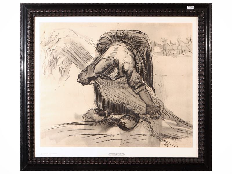 Donna che lega covone di mais, da Vincent Van Gogh