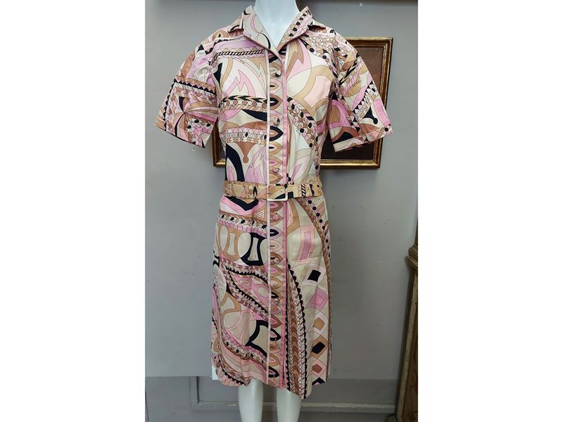 Emilio Pucci - Chemisier in cotone fantasia