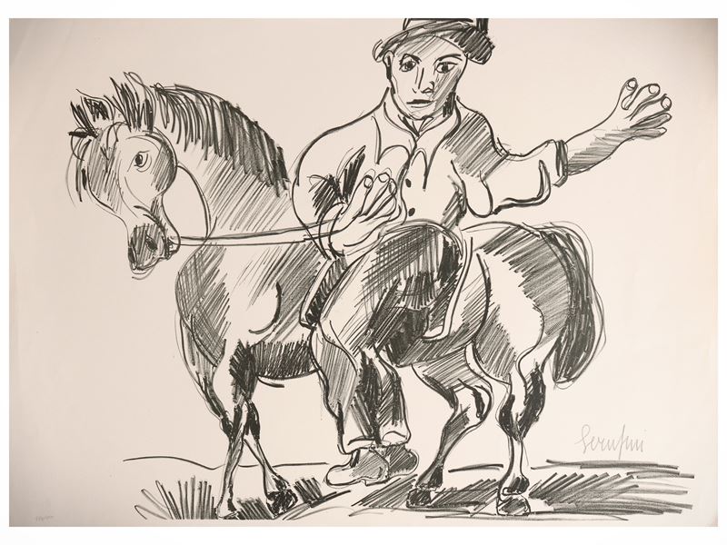 Due Litografie: Mario Fallani e Giuseppe Serafini