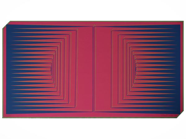 Due serigrafie anni Settanta: Marcello Morandini - Alberto Biasi