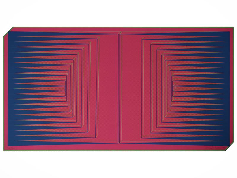 Due serigrafie anni Settanta: Marcello Morandini - Alberto Biasi