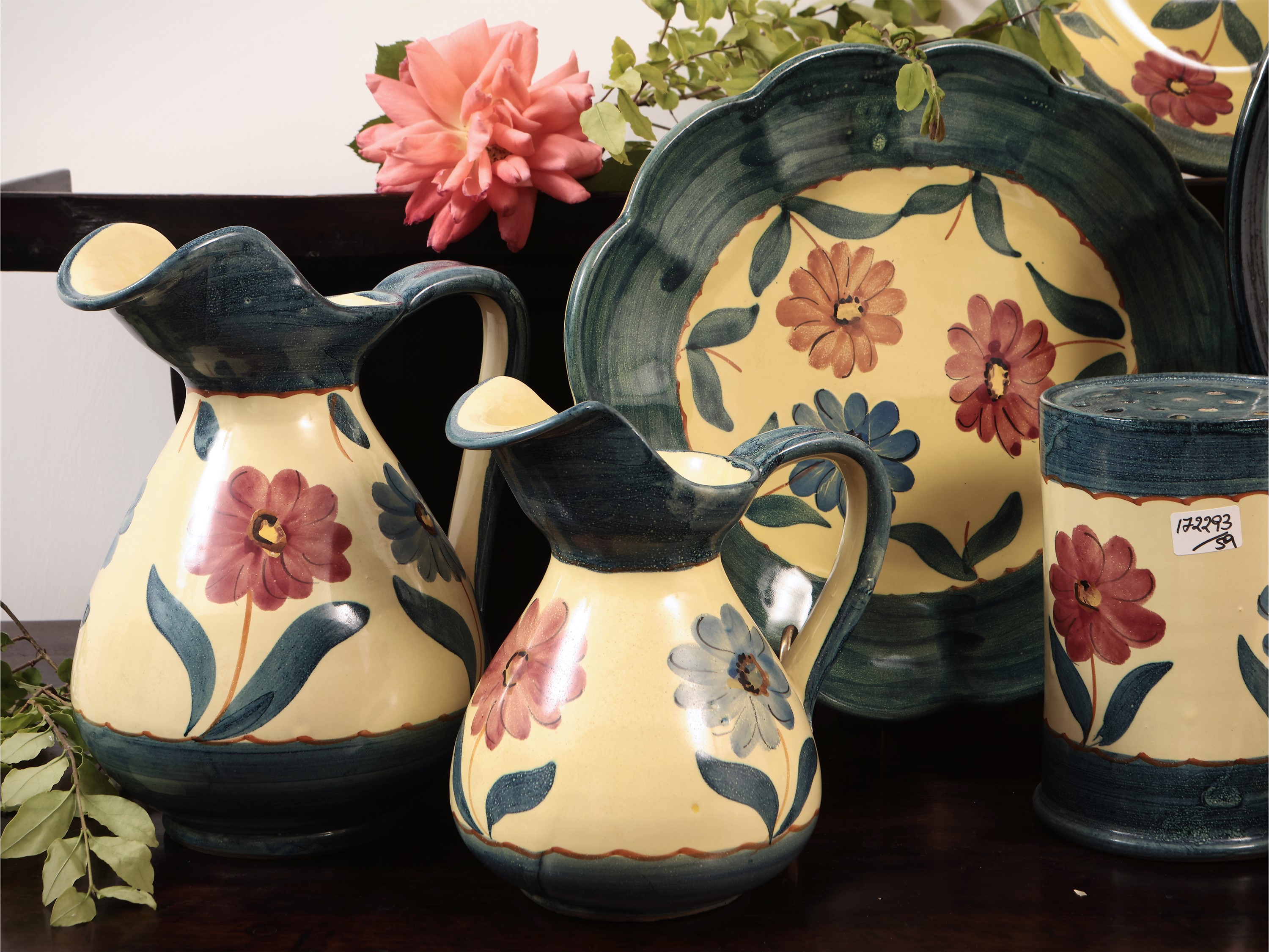 Servizio di Piatti da Giardino in Ceramica