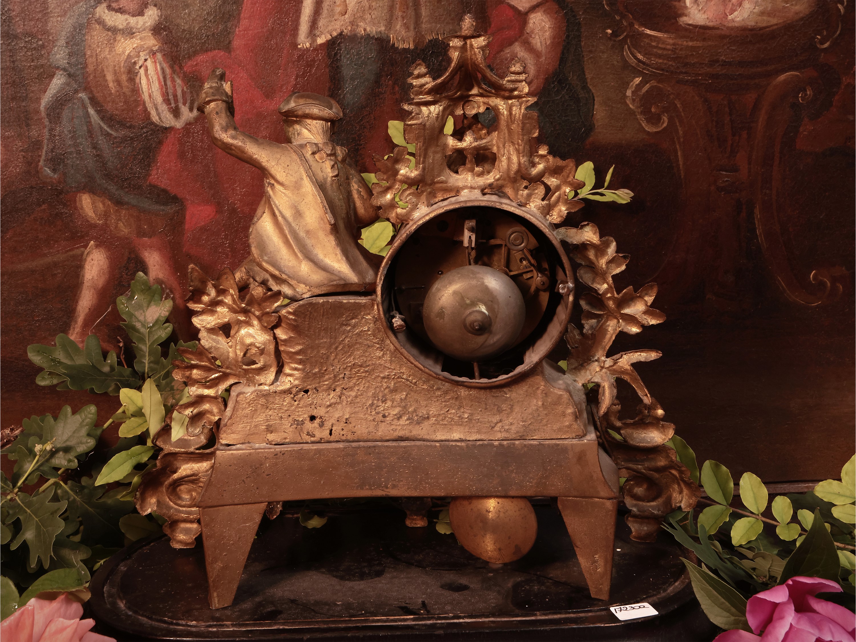 Orologio da Tavolo in Antimonio Dorato