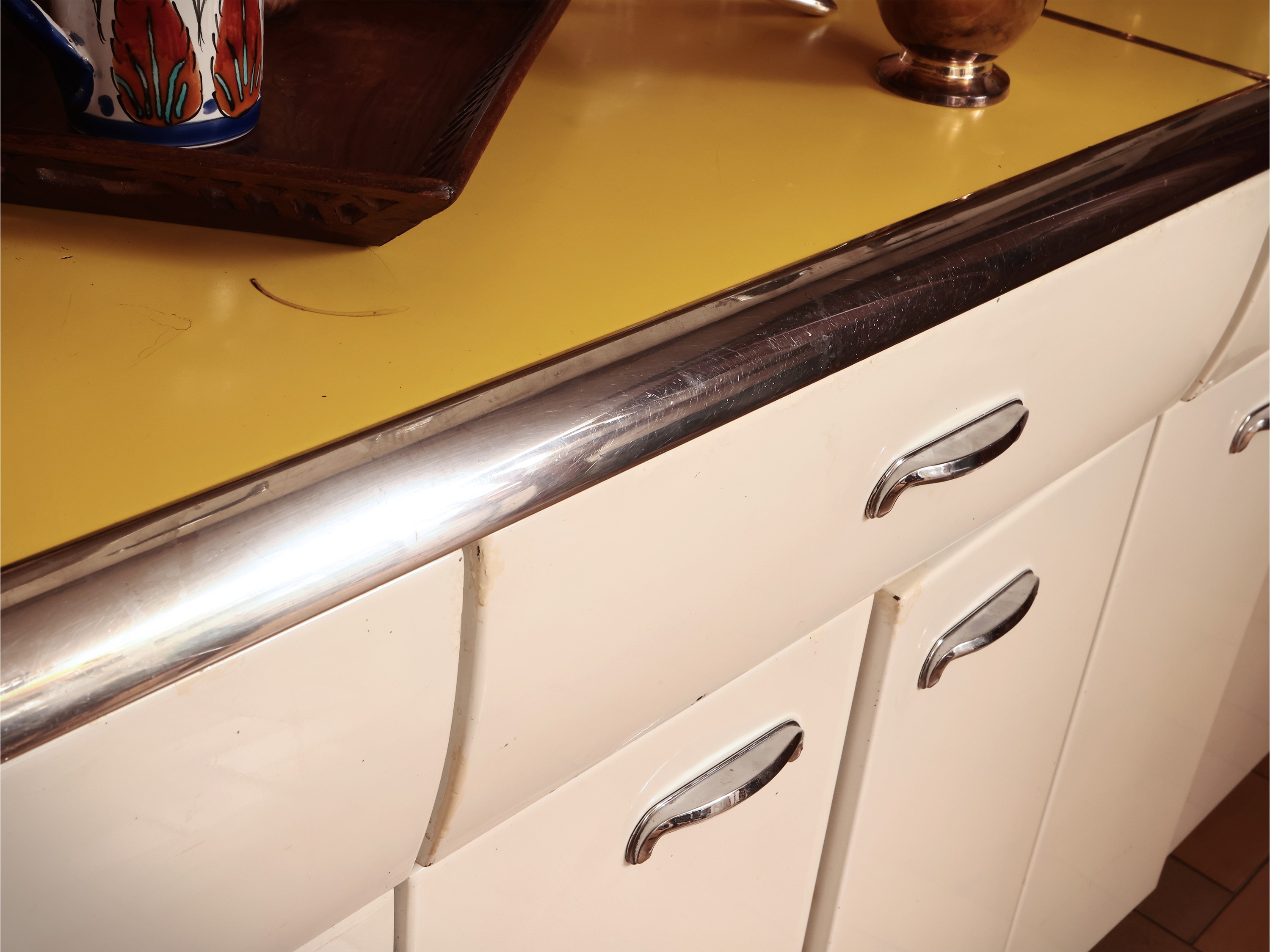 Arredo da Cucina in Metallo Smaltato Bianco