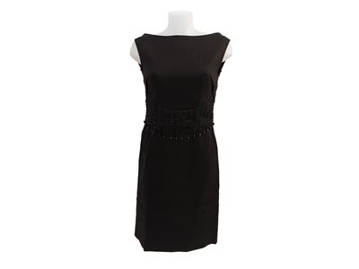 Abito Sartoriale Smanicato in Lino Nero