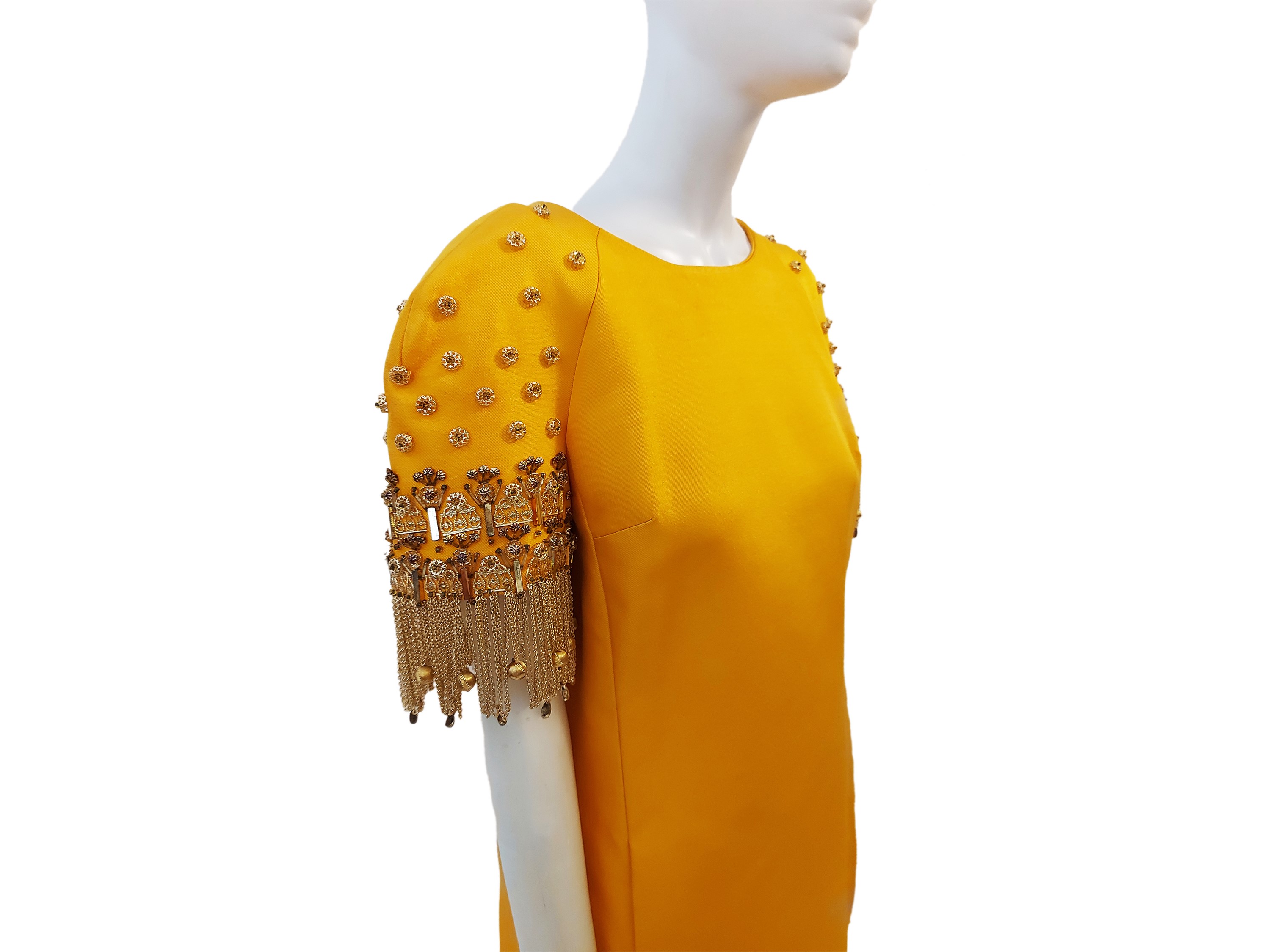 Miss Dior - Abito da sera in seta color zucca